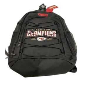 FOCO Backpack Color Black Kansas City Chiefs Super Bowl Champions IV and LIV